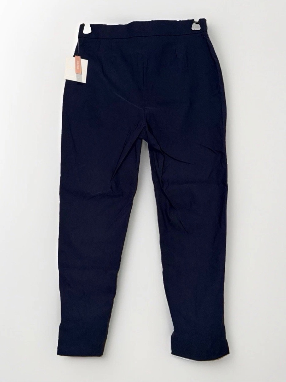 New Zac & Rachel Women's Size M Pull On Navy Slim Ankle Pants Flat Front NWT - Picture 6 of 6